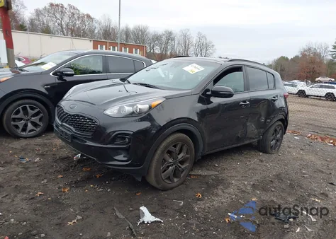 2022 Kia Sportage Nightfall Edition из США, поврежденный, VIN KNDP6CAC2N7019011